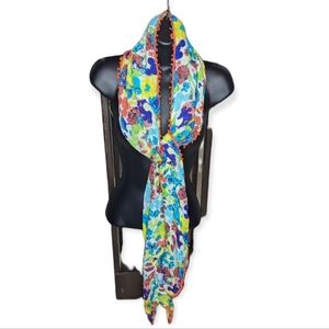 Disney Parks Mickey & Minnie Ball Fringe Scarf